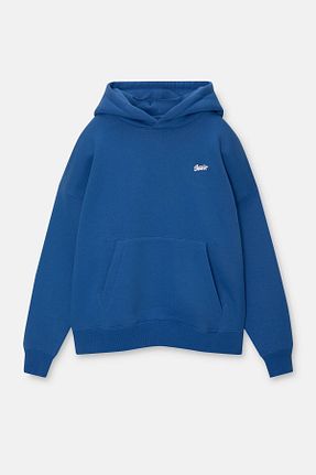 سوئیشرت آبی زنانه نقش دار / کار شده Pull & Bear - کد 850028905