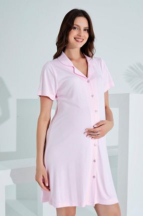 لباس شب بارداری صورتی زنانه ساده Etoile - کد 862703884