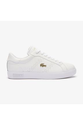 کفش اسنیکر سفید زنانه بند دار Lacoste - کد 837968479