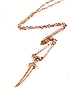 گردنبند نقره طلائی زنانه 925 عیار OSESHOP - کد 87180628