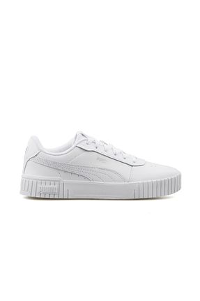 کفش اسنیکر سفید زنانه چرم اصل Puma - کد 862729234