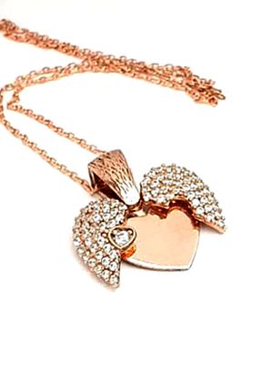گردنبند نقره طلائی زنانه 925 عیار OSESHOP - کد 79520899