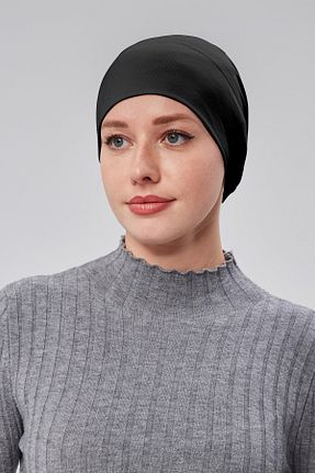 کلاه شنای حجاب مشکی زنانه Sonbaharmoda - کد 819950790