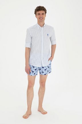 شلوارک و برمودا آبی مردانه پلی آمید U.S. Polo Assn. - کد 831719540