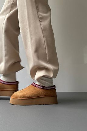 بوت / نیم بوت قهوه ای زنانه چرم مصنوعی Mupa Shoes - کد 773136698