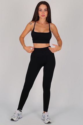 ست بالاتنه و پائین تنه مشکی زنانه بافتنی FACETTE - کد 855486259