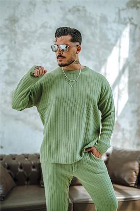 پلیور سبز مردانه ساده OUTFİT MAN - کد 862737917