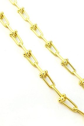 گردنبند نقره طلائی زنانه 925 عیار OSESHOP - کد 776863544