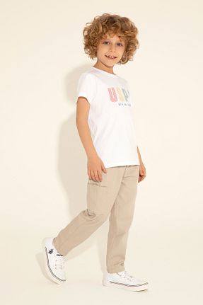 شلوار بژ بچه گانه پارچه U.S. Polo Assn. - کد 833217563