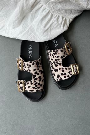 دمپائی بژ زنانه جیر Mupa Shoes - کد 835058756