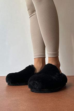 دمپائی مشکی زنانه چرم مصنوعی Mupa Shoes - کد 862740284