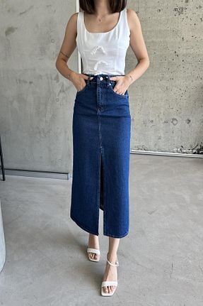 دامن آبی زنانه پنبه ای XRAY JEANS - کد 862748797