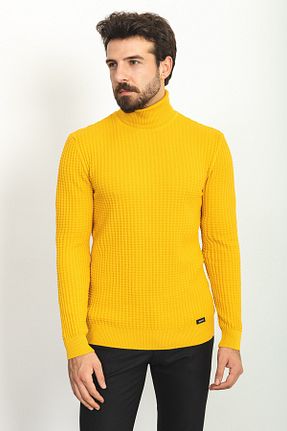 پلیور زرد مردانه Zigzag Mcr - کد 358391259