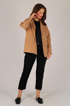 کت قهوه ای زنانه رگولار FACETTE - کد 862774054