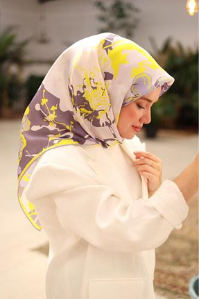 روسری زرد İpek Tivil Silk Home - کد 852161301