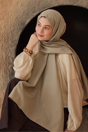 شال قهوه ای زنانه Modakaşmir - کد 862775622