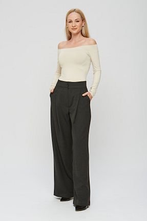 شلوار طوسی زنانه پنبه ای estewoman - کد 862467507
