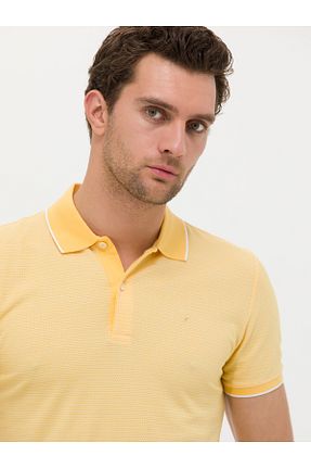 تیشرت زرد مردانه اسلیم فیت Cacharel - کد 862767156