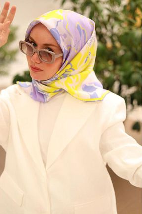 روسری زرد İpek Tivil Silk Home - کد 852161265