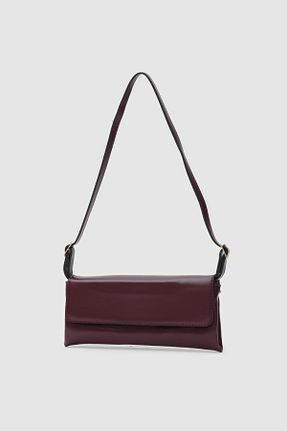 کیف دوشی زرشکی زنانه چرم مصنوعی Shule Bags - کد 862775751
