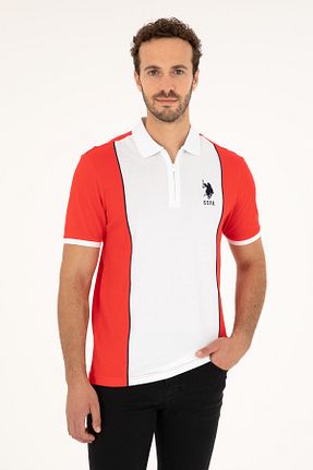 پولوشرت قرمز مردانه پارچه U.S. Polo Assn. - کد 836102424