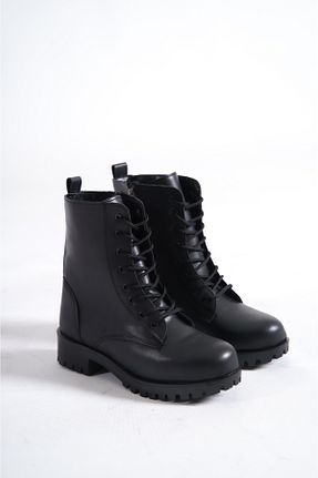 بوت / نیم بوت مشکی زنانه چرم مصنوعی Capone Outfitters - کد 407072737