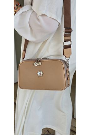کیف دوشی بژ زنانه چرم مصنوعی Kemo Bags - کد 839676746