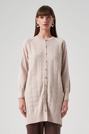 رویه حجاب بژ زنانه پنبه پلی استر Nuss - کد 862797986