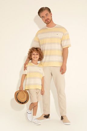 تیشرت زرد بچه گانه اورسایز U.S. Polo Assn. - کد 832497085