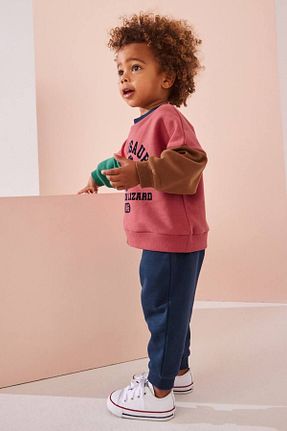 ست بالاتنه و پائین تنه صورتی بچه گانه بافتنی Daisy Dolly - کد 862790598