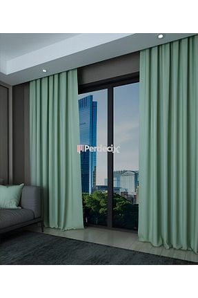پرده زمینه سبز پلی استر Perdecix - کد 862808983