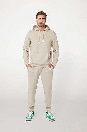 سوئیشرت قهوه ای مردانه ساده Guess - کد 862822964