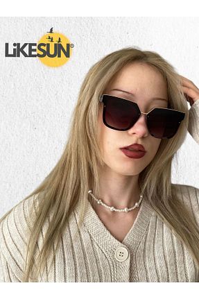 عینک آفتابی مشکی زنانه UV400 LiKESUN - کد 862823277