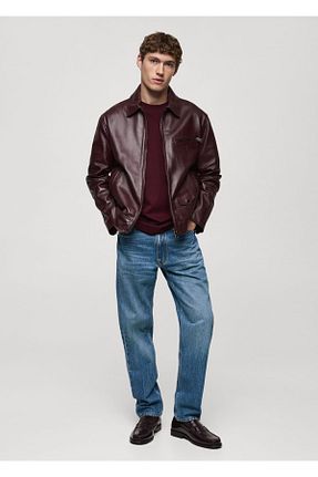 شلوار جین آبی مردانه رگولار MANGO Man - کد 847044632