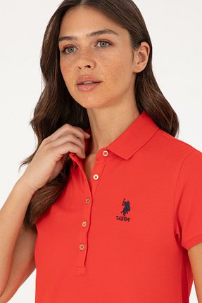 لباس قرمز زنانه بافتنی U.S. Polo Assn. - کد 852838591