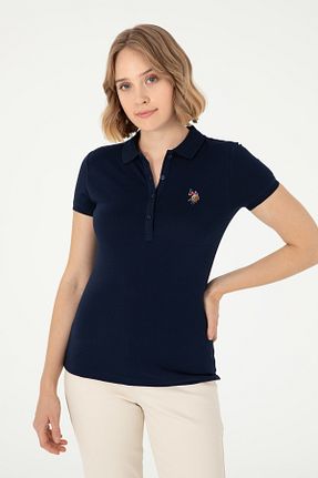 پولوشرت سرمه ای زنانه پارچه U.S. Polo Assn. - کد 849957696