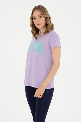 تیشرت بنفش زنانه رگولار U.S. Polo Assn. - کد 832499173