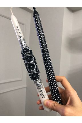شمع مشکی Karışık Çiçek Elif Design - کد 862872458