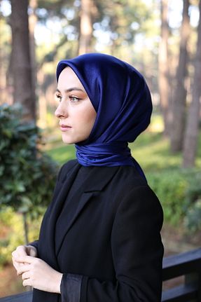روسری سرمه ای پلی استر Akel - کد 860686568