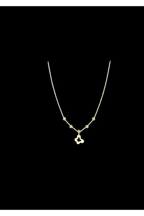 گردنبند طلا قرمز زنانه 14 عیار MİNİMAL - کد 862902076