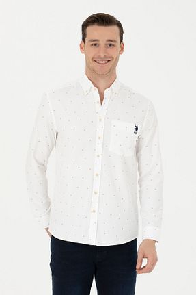 پیراهن نباتی مردانه یقه پیراهنی U.S. Polo Assn. - کد 834786302