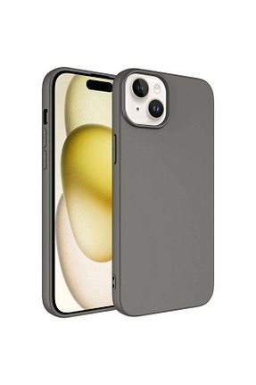 کاور و قاب طوسی iPhone 15 Plus halkhouse - کد 862917752