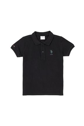 پولوشرت مشکی بچه گانه %100 پنبه U.S. Polo Assn. - کد 829945695
