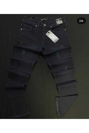 شلوار جین سرمه ای مردانه پاچه تنگ MCN - کد 862937404