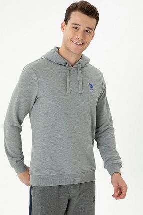 سوئیشرت طوسی مردانه ساده U.S. Polo Assn. - کد 834786652