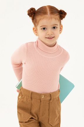 پلیور صورتی بچه گانه ساده U.S. Polo Assn. - کد 834651304