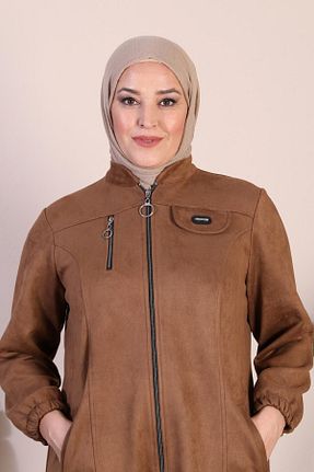 مانتو بلند قهوه ای زنانه Ferace - کد 783271555