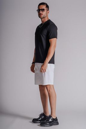 شلوارک و برمودا سفید مردانه Relaxed BRACCAS - کد 835495881