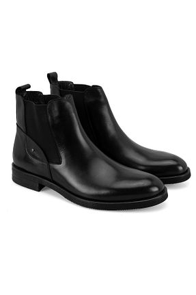 بوت / نیم بوت مشکی مردانه چرم خالص Desa - کد 863043350