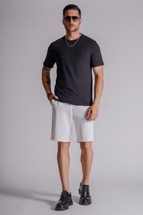 شلوارک و برمودا سفید مردانه Relaxed BRACCAS - کد 835495881